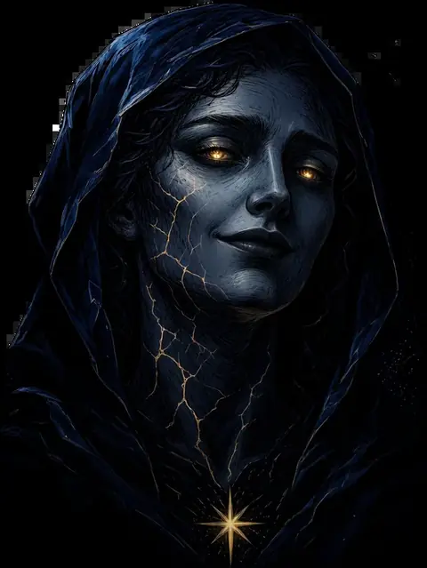 Ilyra, a hooded Astari guide